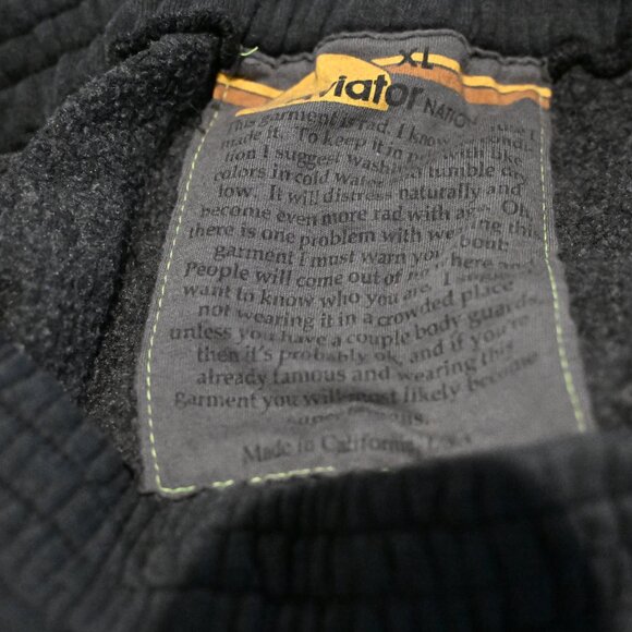 Aviator Nation Wide Leg Sweatpants Size XL Charcoal Grey - Picture 4 of 5